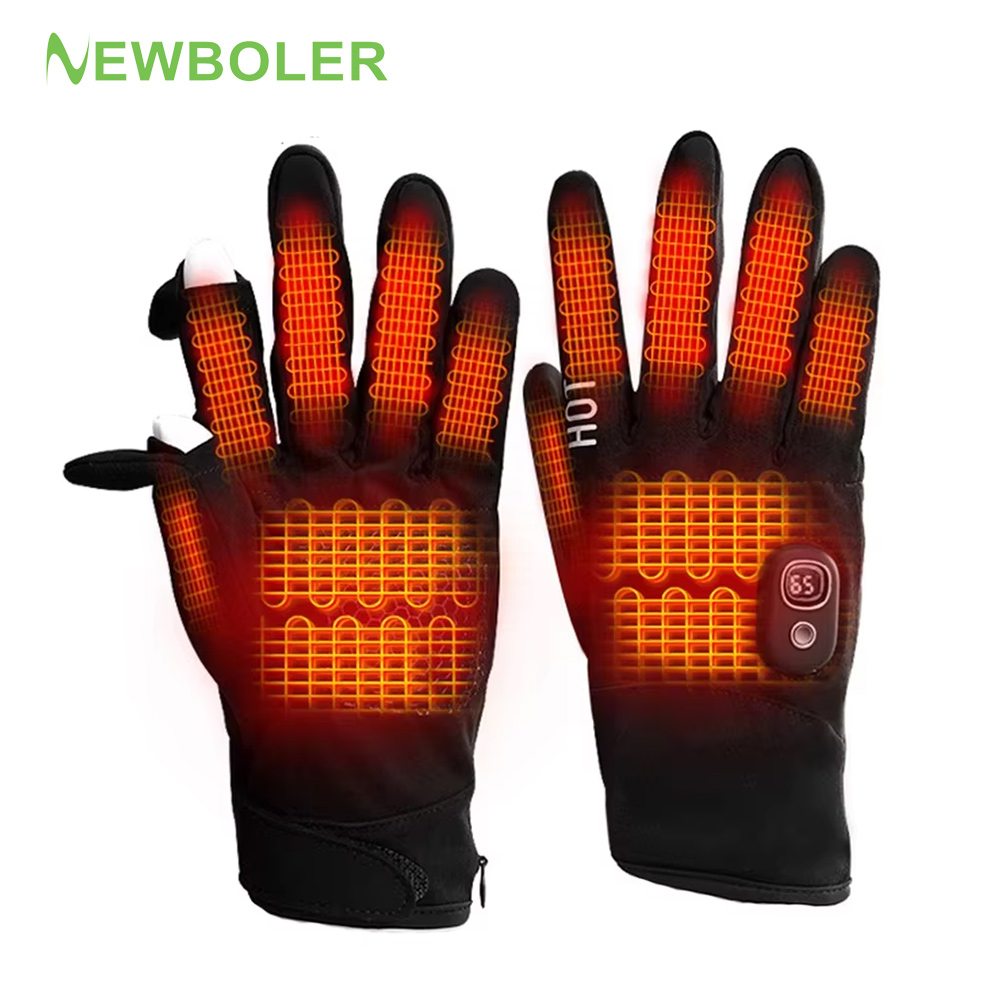 Heated Gloves Electric - Winter Heated Gloves Unisex Waterproof Windproof