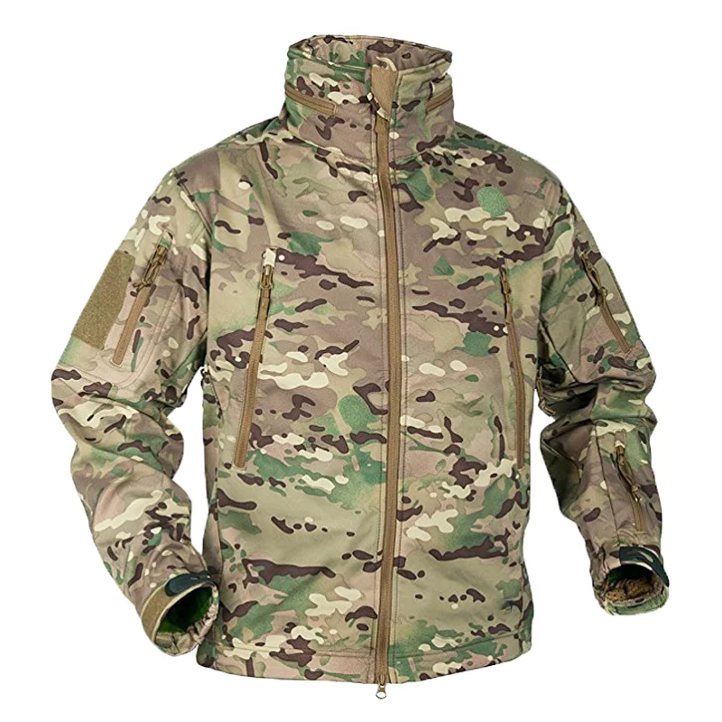 Winter Clothing Hiking - Men's Winter Autumn Softshell Fleece Jackets