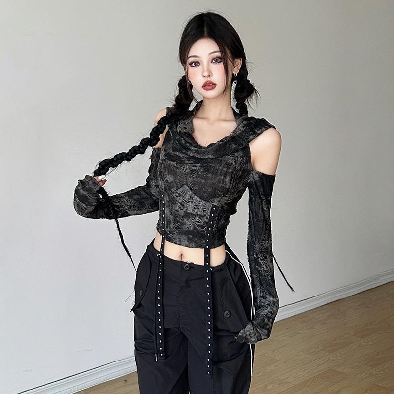 Off Shoulder Hoodie Long Sleev - Winter Clothing For Women ulasan dan harga