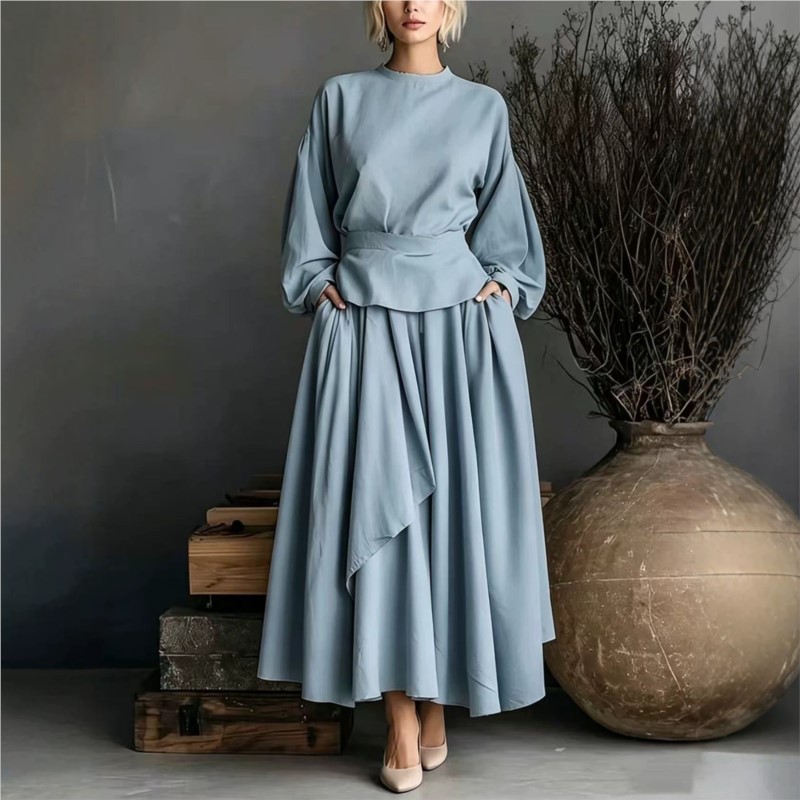 Autumn Elegant Asymmetry Skirt - Winter Clothing For Women ulasan dan harga