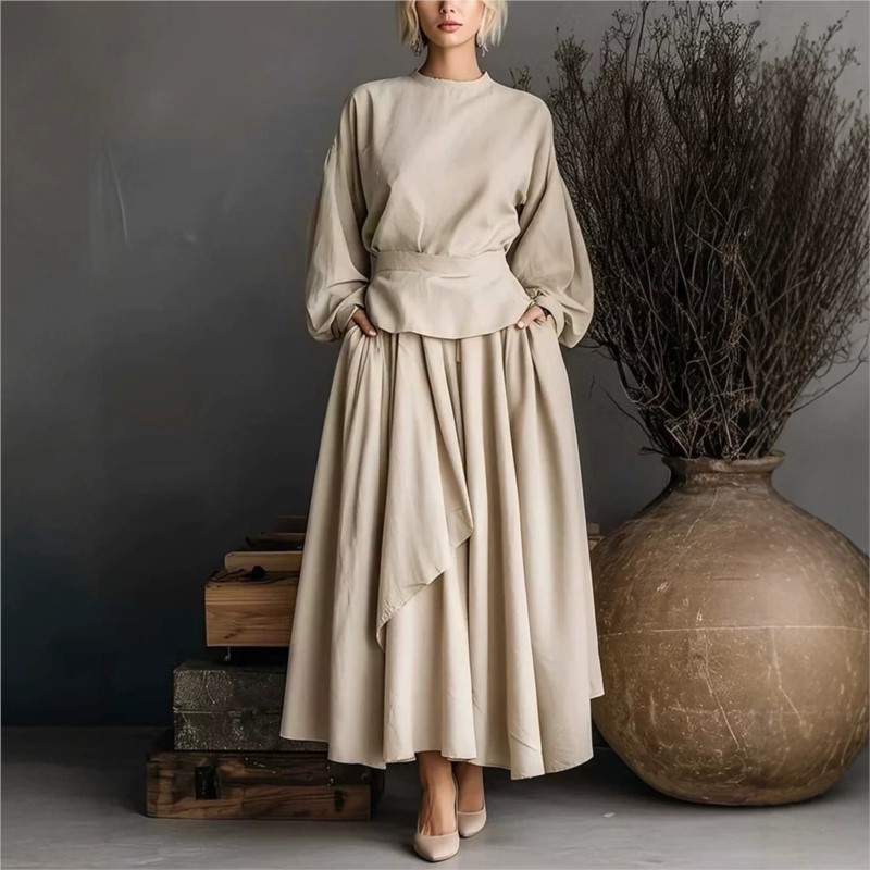 Autumn Elegant Asymmetry Skirt - Winter Clothing For Women ulasan dan harga